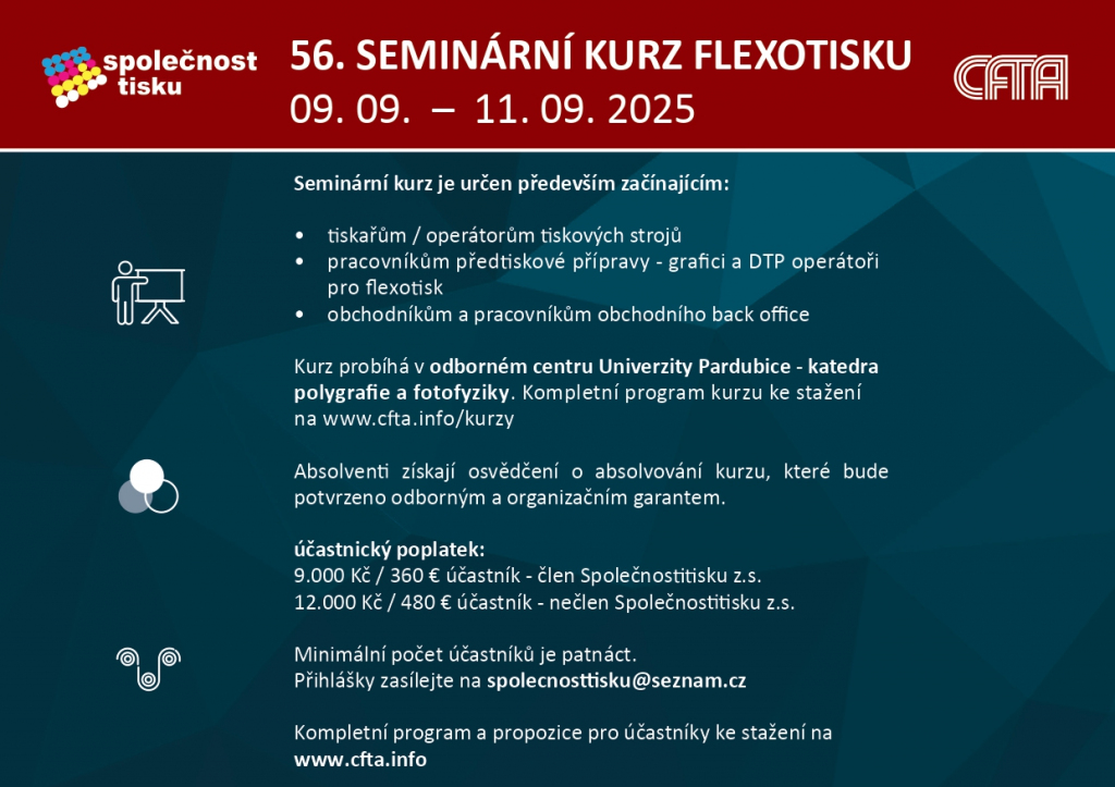 56. Seminární kurz flexotisku
