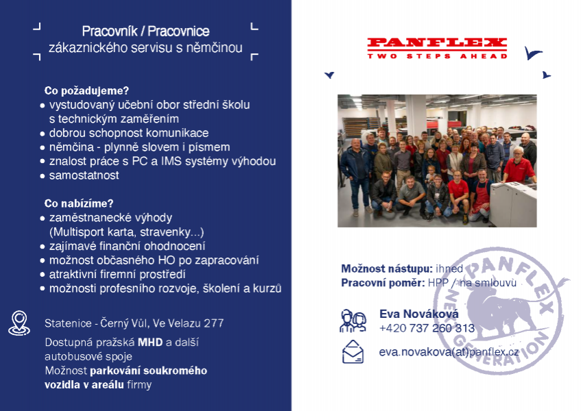 Pracovník zákaznického servisu s němčinou