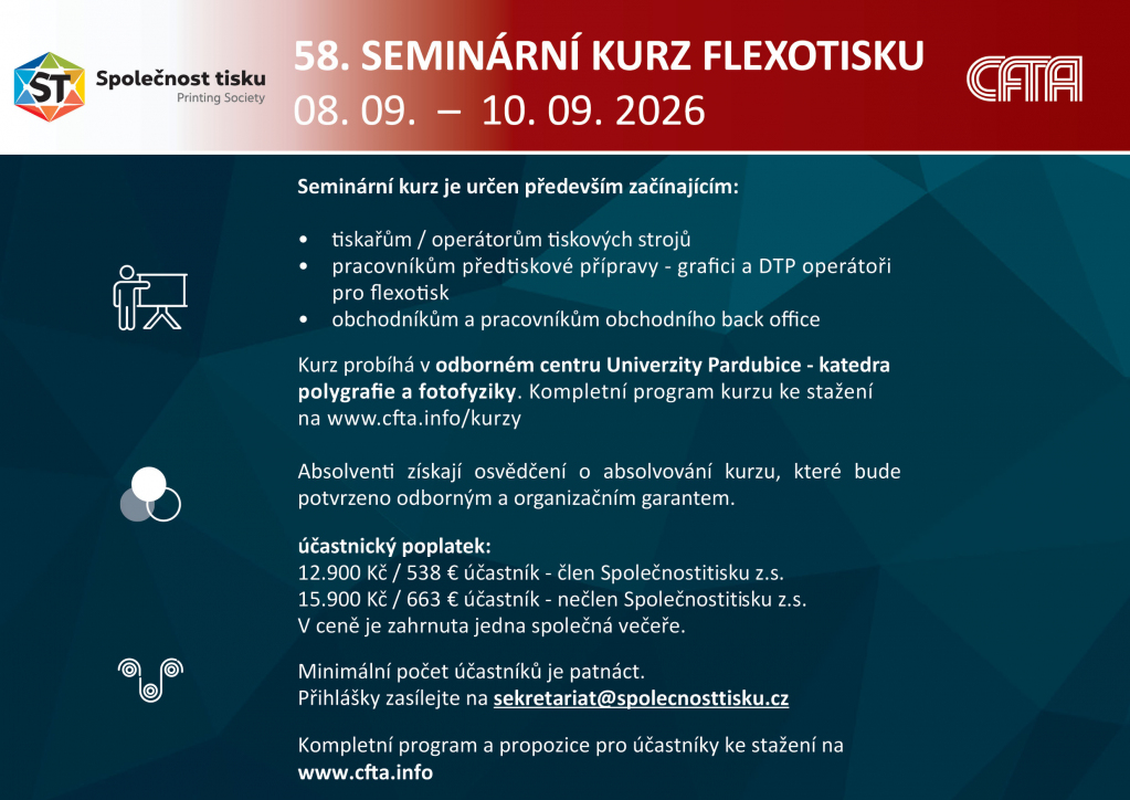 58. SEMINÁRNÍ KURZ FLEXOTISKU